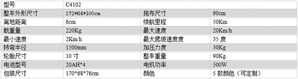 电动惠农尘推车C4102